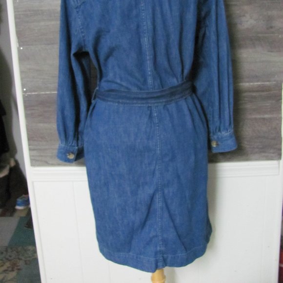 FREE ASSEMBLY LADIES DENIM BELTED DRESS NWT - Picture 9 of 9